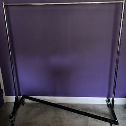 Industrial Metal Clothing Rack 