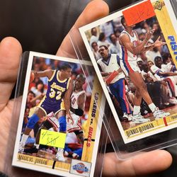 Wow 😮 Rare Michael Jordan Vs Magic Johnson + Dennis Rodman Card ! 