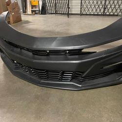 Ikon Motorsports Compatible with 19-23 Chevy Camaro 19 SS Style Front Bumper Conversion Cover Guard Unpainted PP