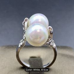 White Pearl Ring 