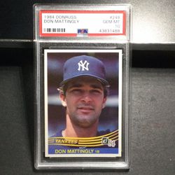 1984 Donruss #248 Don Mattingly Rookie Baseball Card PSA 10 Gem Mint