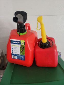 2 Gas Cans Both For 6 Bucks