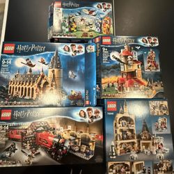 Five Harry Potter Lego sets - Boxes And Instruction books Included