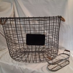 industrial l metal aundry basket 