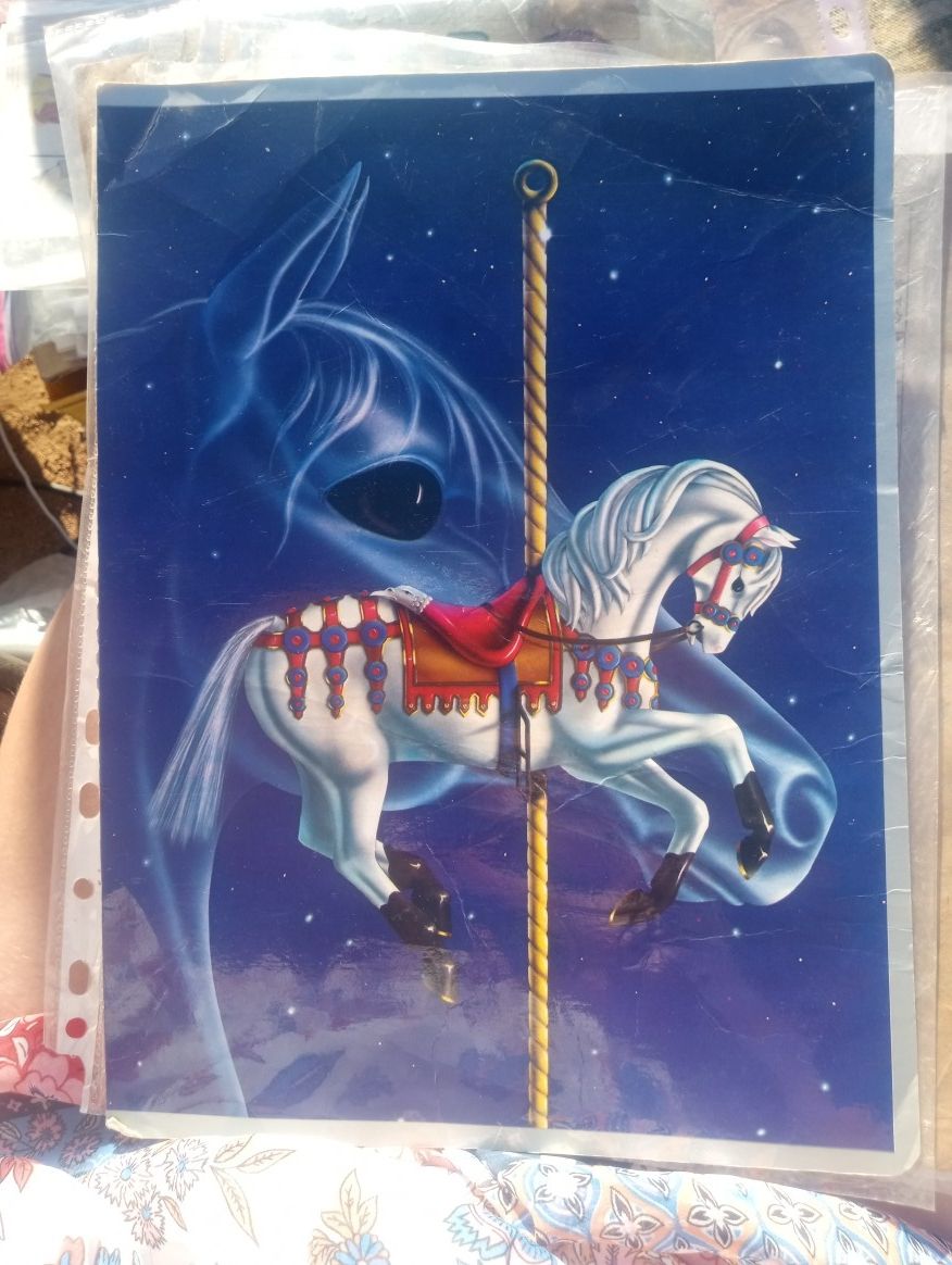 Vintage 1980 Kitsch Carousel 