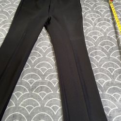 Levis Mens Y2K Made in USA FITS W38 L32 Boot Cut Black Polyester Slacks Pants
