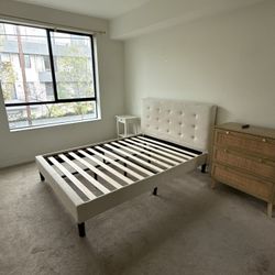 Bed, Dresser, Side Table, Art For Sale 