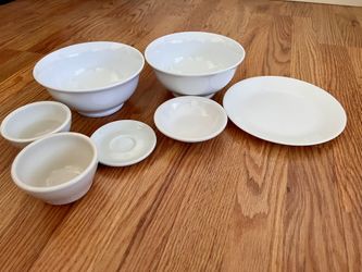 White Dishes (7) - Variety