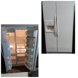 Kitchen Aid Refrigerator Side By Side White Icemaker