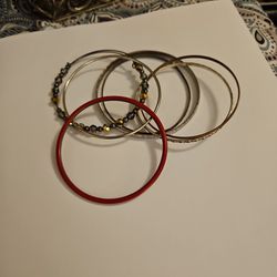 Eight Vintage  Bangle Bracelets