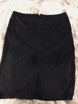 Suede skirt