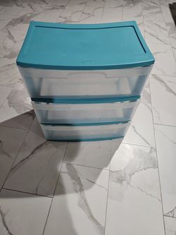 Streilite 3 Drawer Clear Cart