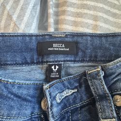 True Religion  Becca midrise boot cut