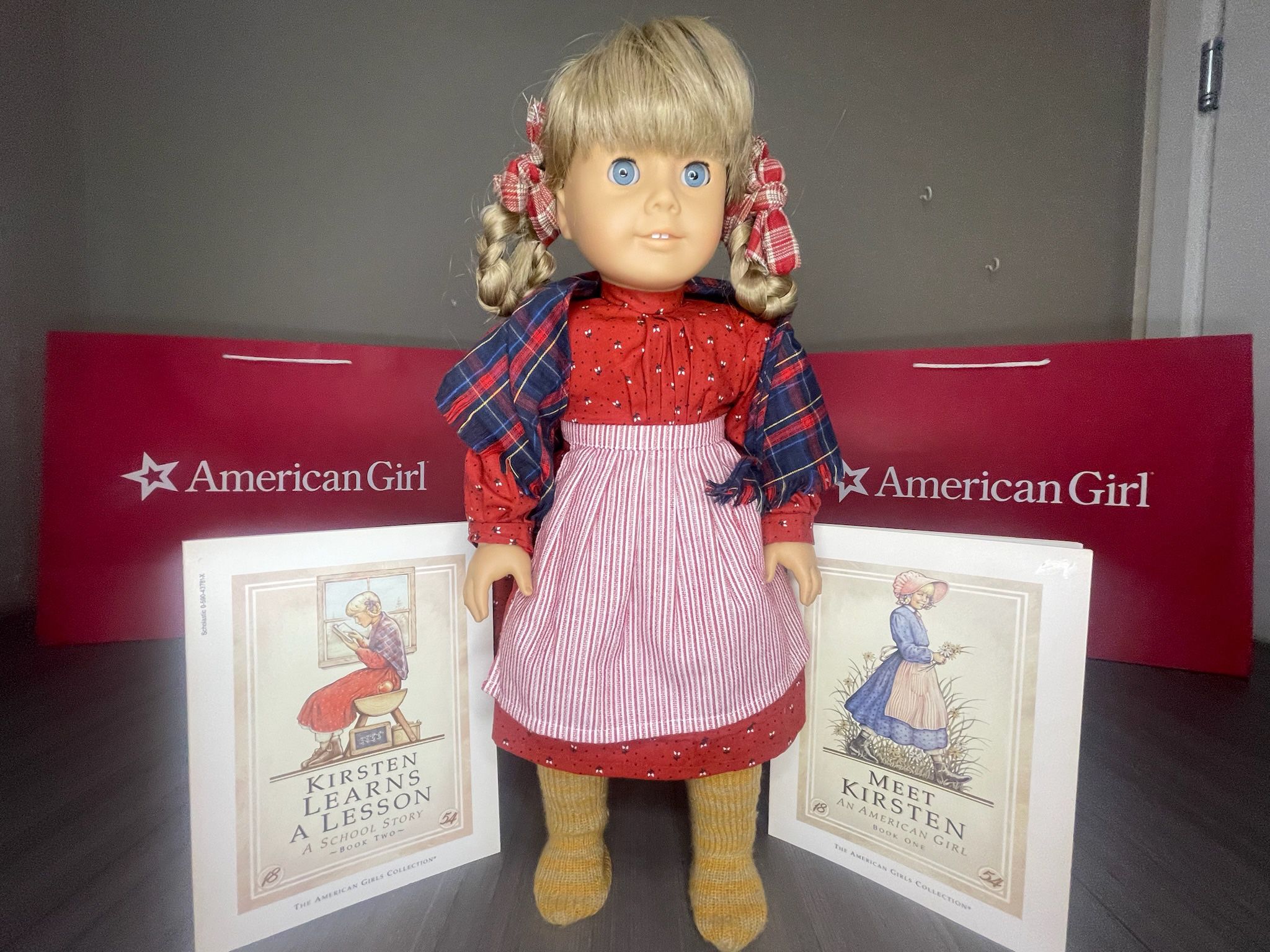 Tan Body Pleasant Company 1986 Tagged Vintage Kirsten American Girl Doll