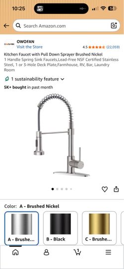 Kitchen sink faucet