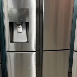 Counter Depth Stainless Steel Samsung 4 Door Refrigerator