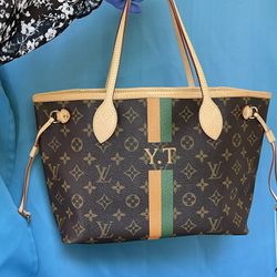 Auth LOUIS VUITTON Mon Monogram Leather Brown Tote Bag Neverfull