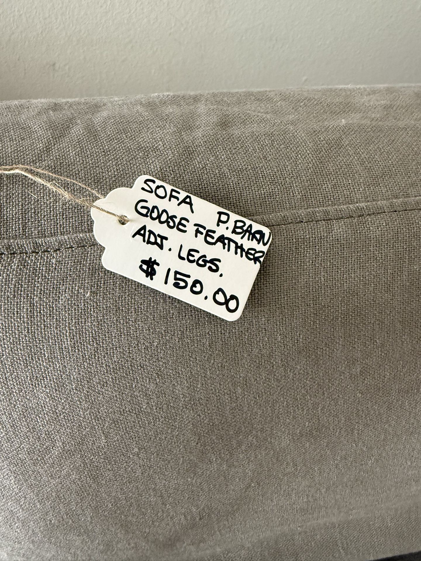 Sectional Sofa with Goose Feather Pillow