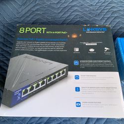 8 Port With 4-port PoE $50 Firm 