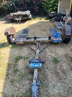 Selling A Tow Dolly With 4000 Lb Winch Battery Magnetic Lights Right Fender Needs Repair  New Tires $1500 Obo