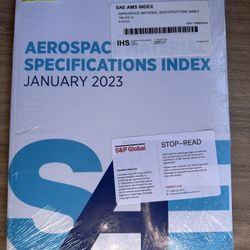 #2781 Aerospace Material Specifications Index-2023