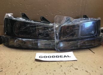 #137 Fit 03-23 Express Savana 1500/2500/3500 OE Style Smoked/Clear Headlights 