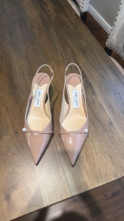 Jimmy Choo beige kitten heel with pearl size 39.5