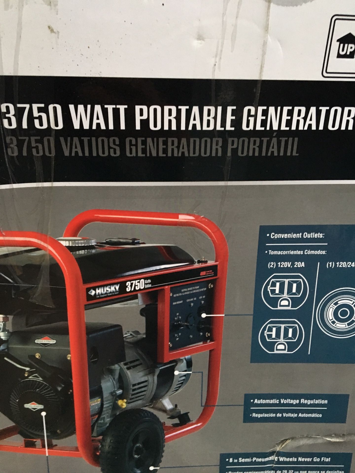 Husky 3750 watt portable generator for Sale in Thomaston, CT OfferUp