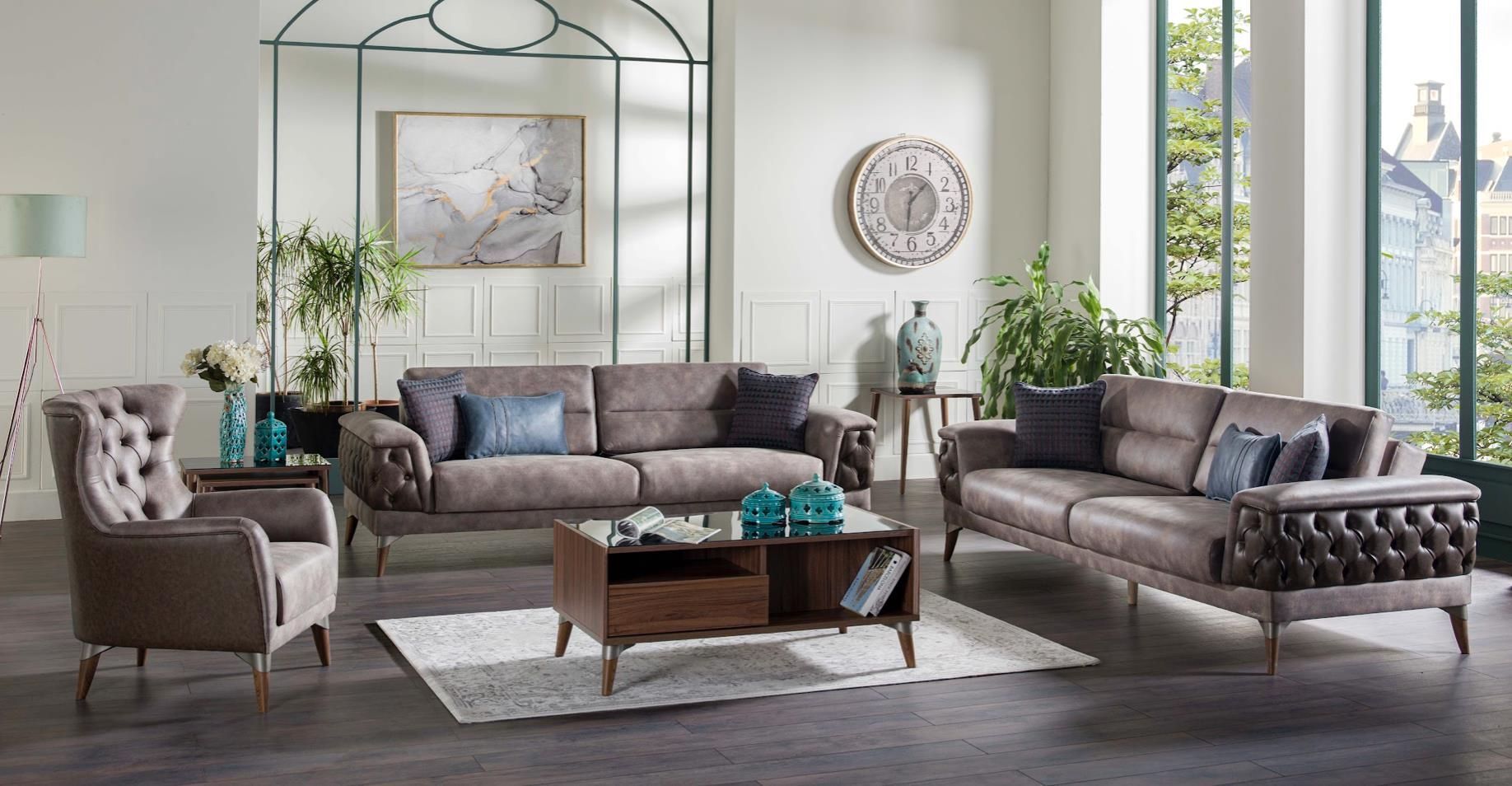 NEW LOREN SOFA& LOVESEAT BY ISTIKBAL ! AVAILABLE TO SEE IN THE STORE ! MINAS HOME FURNITURE