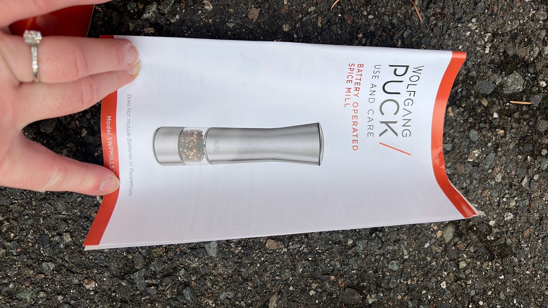 *2 Wolfgang Puck Gravity Operated / Battery Operated Spice Mill Easy To Fill