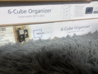 Mainstays 6-cube organizers in black