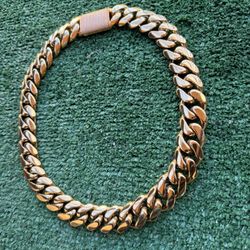 22mm 22” Plated Miami Gold Cuban Link