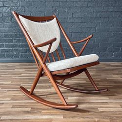 Danish Modern Teak Rocking Chair by Frank Reenskaug, c.1960’s - Delivery Available 