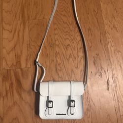Dr. Martin White Leather Purse 