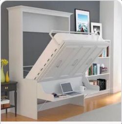 BRAND NEW IN BOX QUEEN SIZE MURPHY BED, NO MATTRESS INCLUIDED