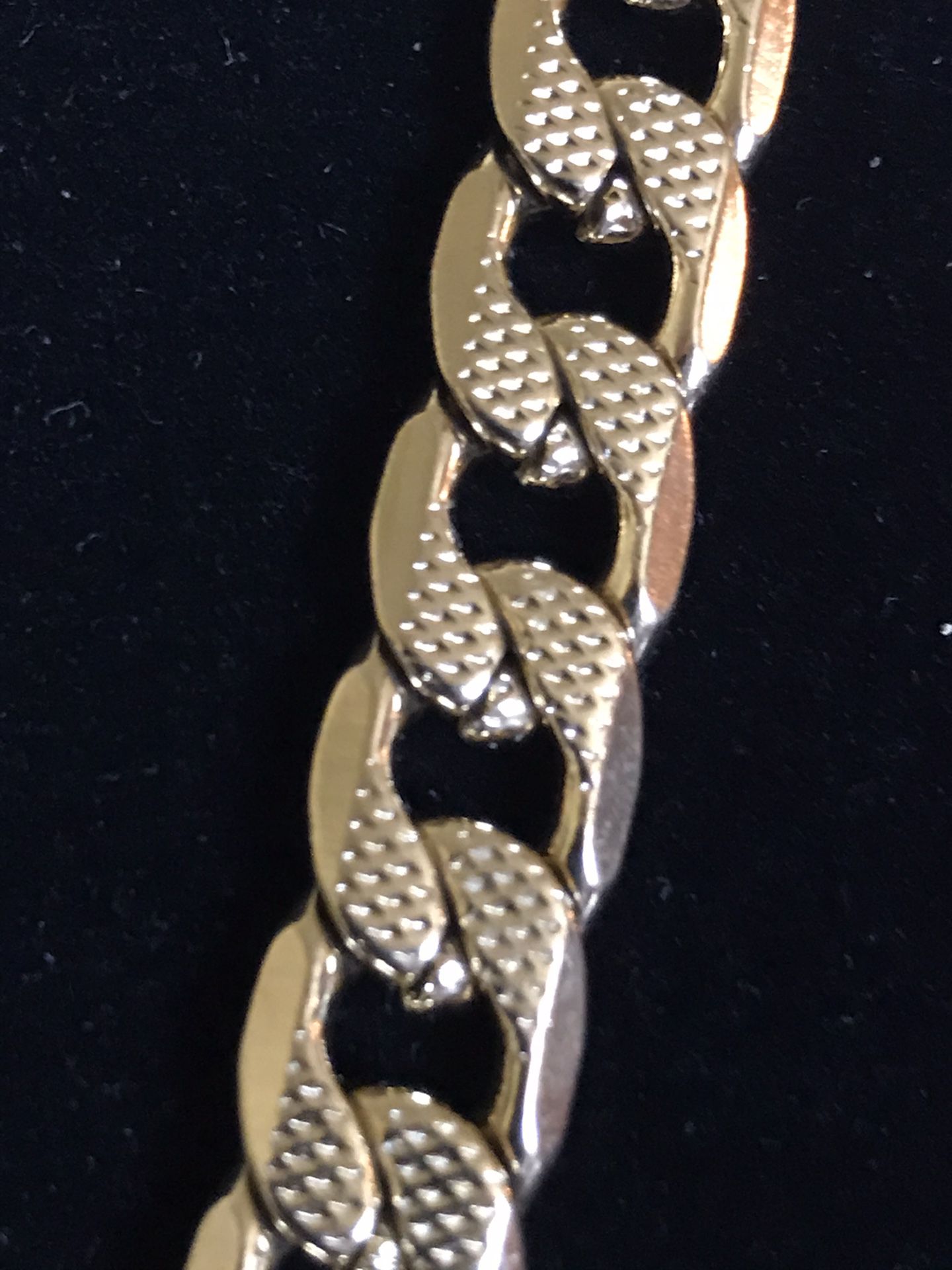 Yellow gold stainless steel chain