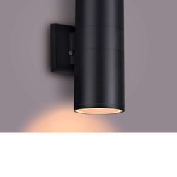 Dusk to Dawn Outdoor Lighting, Up and Down Lights Outdoor Wall Sconce - 2 Light Lamps A19 Included,Exterior Light Fixture Outdoor Wall Lights for Gara