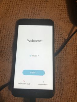 Black Samsung galaxy J7 Perx for boost
