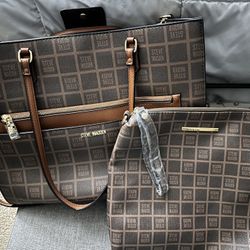 Steve Madden Blivia Tote Bag Matching Purse Combo