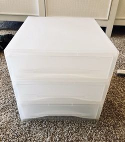 NEW Container Store Stackable Organizers w/Drawers (set of 3)