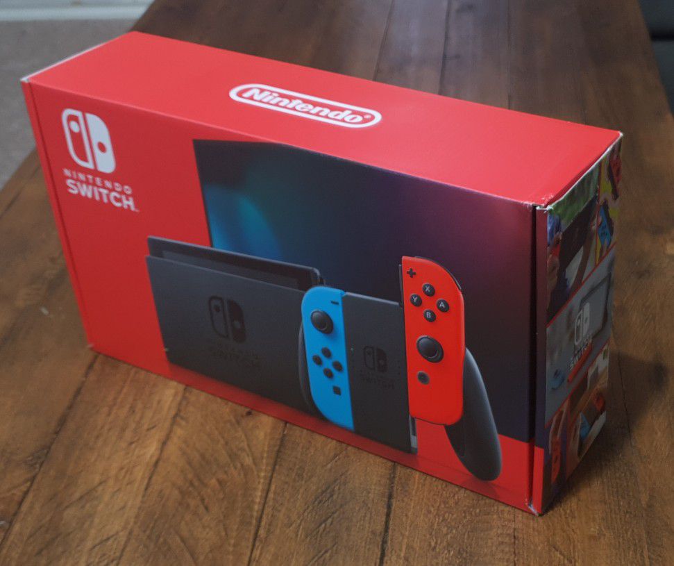 NEW Nintendo Switch - Neon Red and Neon Blue