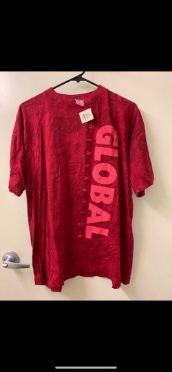 Vintage 90s Global Generation T-Shirt Acid Wash - NWT Deadstock XL/L