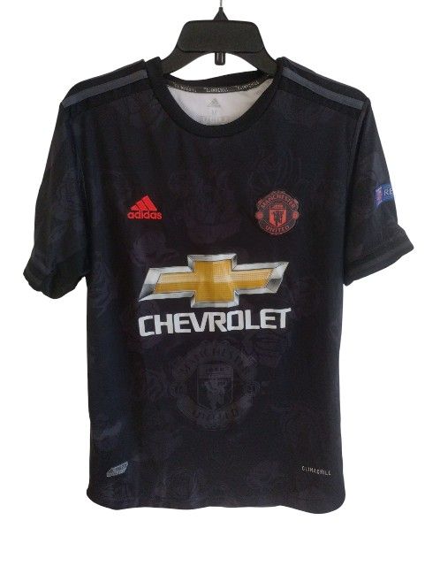 Adidas Manchester United Jersey #9 Martial 19/20 Black Orange Men’s M Climachill