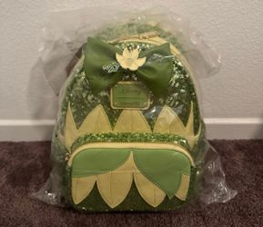 Loungefly Disney Tiana Sequin Mini Backpack New Exclusive