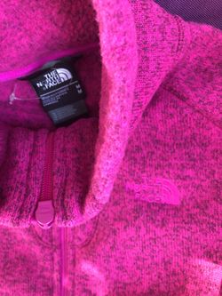 North face hot pink jacket