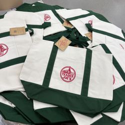 Trader Joe's New Release  Large Green Tote Bag