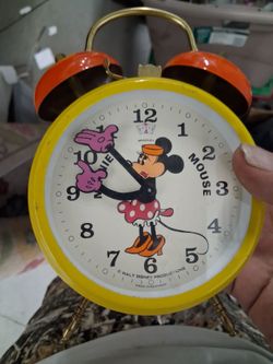 Antique minnie mouse clock