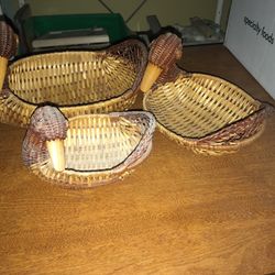 Baskets   Ducks   Set Of 3