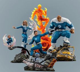 IRON STUDIOS FANTASTIC FOUR 1/10 Scale Statue/ALL 4 CHARACTERS