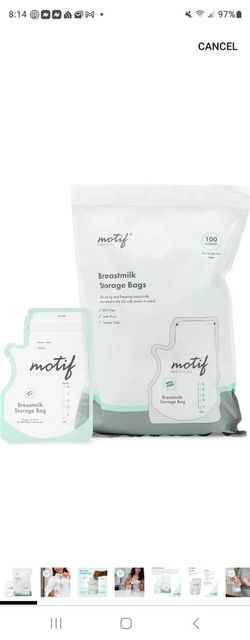 Motif Milk Storage Bags